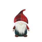 Decoris Polyester Gnome Standing 25cm - Red/Green